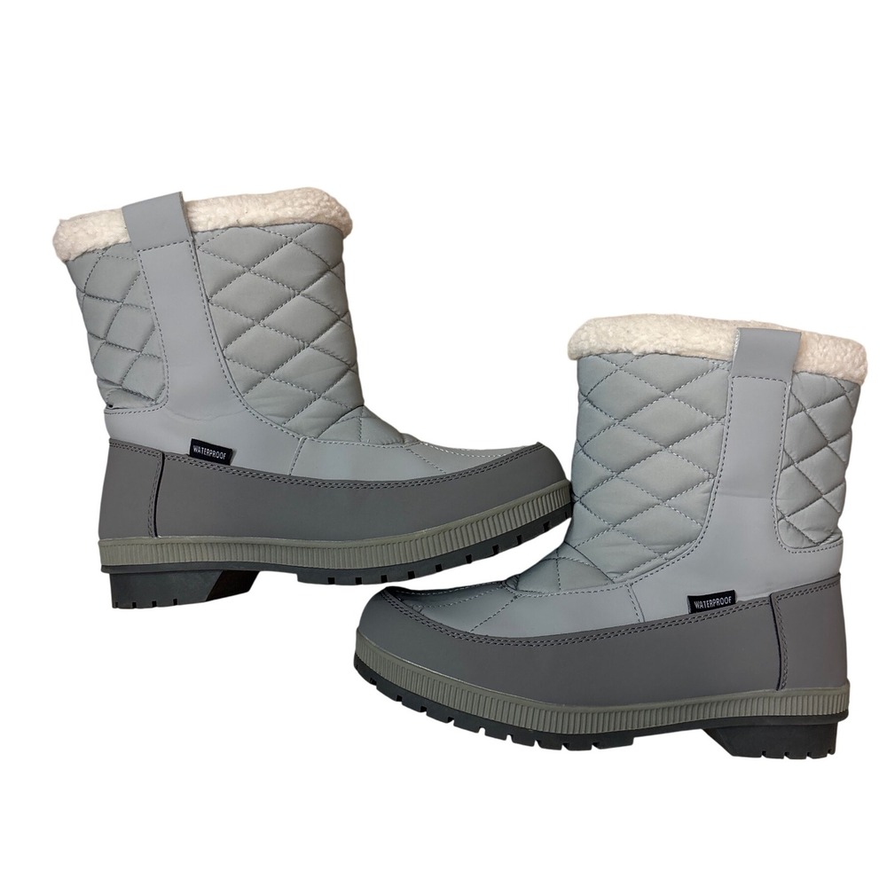 Magellan Outdoors Womens Waterproof Quilted Faux Fur Lined Snow Boots Size 9B - Picture 5 of 12